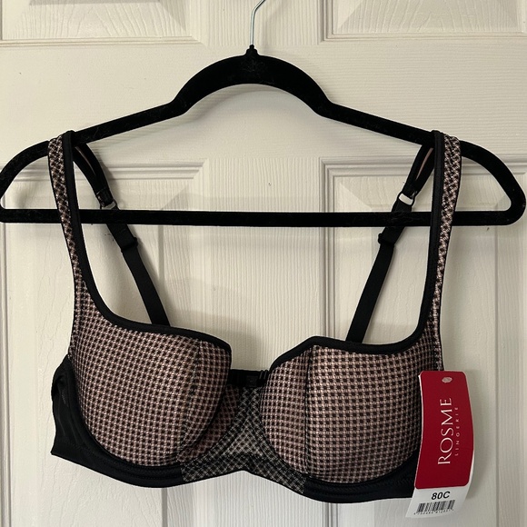 Black & Tan Balconette Bra - Picture 1 of 3